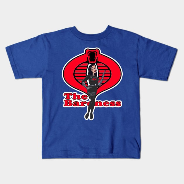 The Barones Von Archie Kids T-Shirt by Stuntman Fred's Fan Art